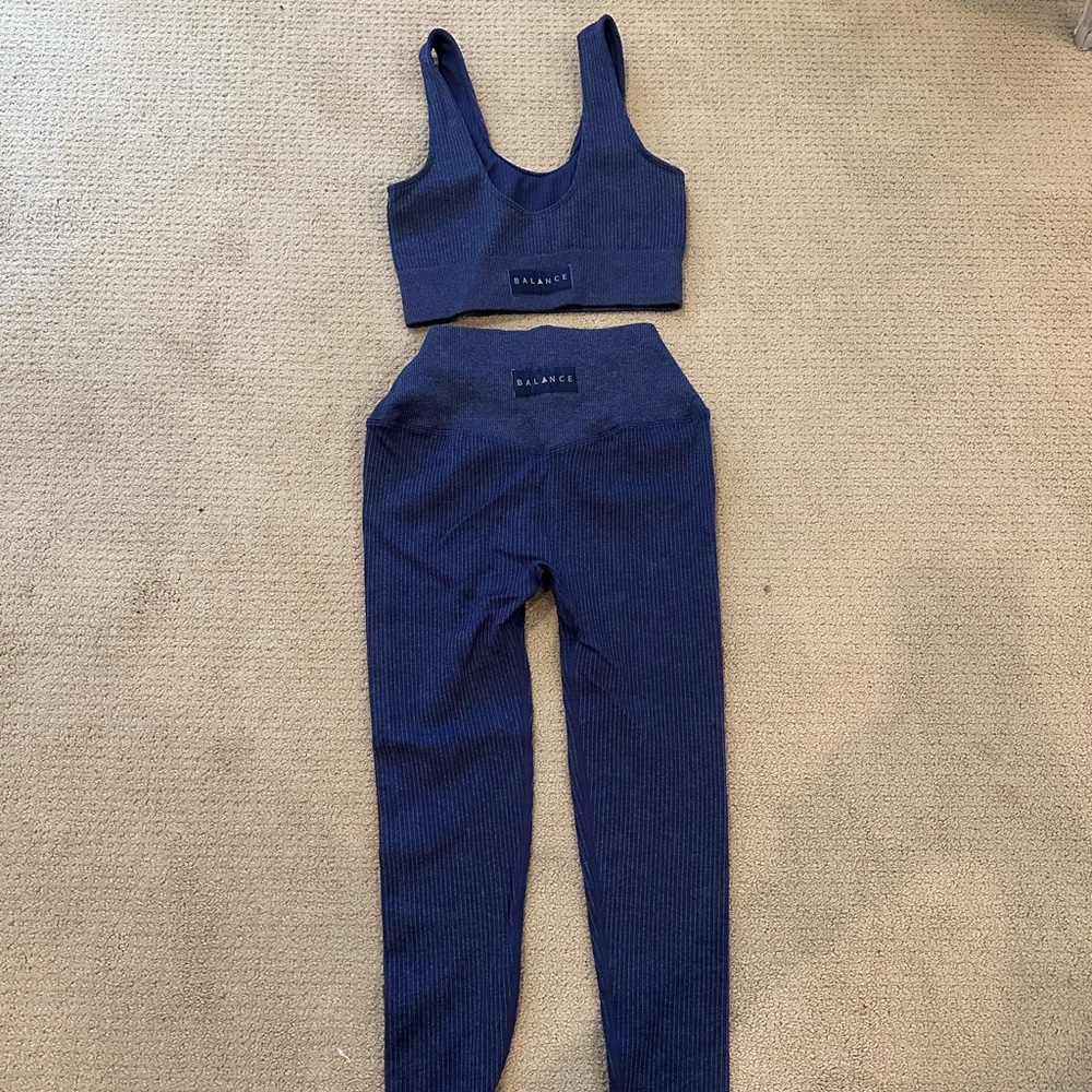 Balance Athletica ribbed workout set